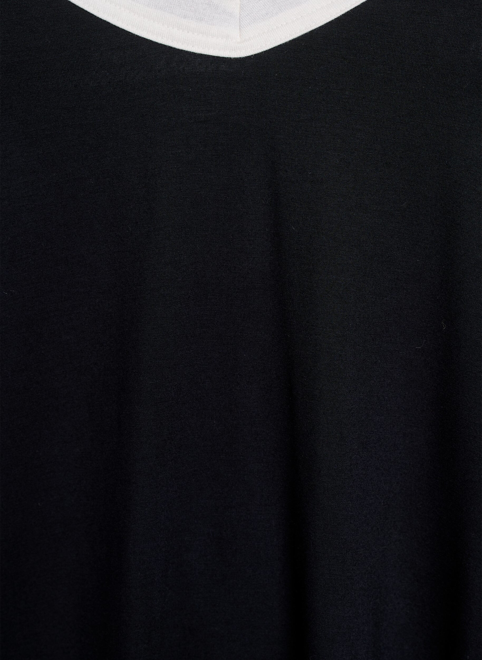 Zizzifashion Night top with straps and V-neckline, Black, Packshot image number 2