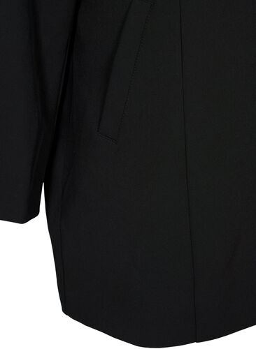 Light classic spring jacket, Black, Packshot image number 3