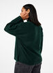 Knitted jumper with ribbed edges, Scarab Mel., Model image number 1