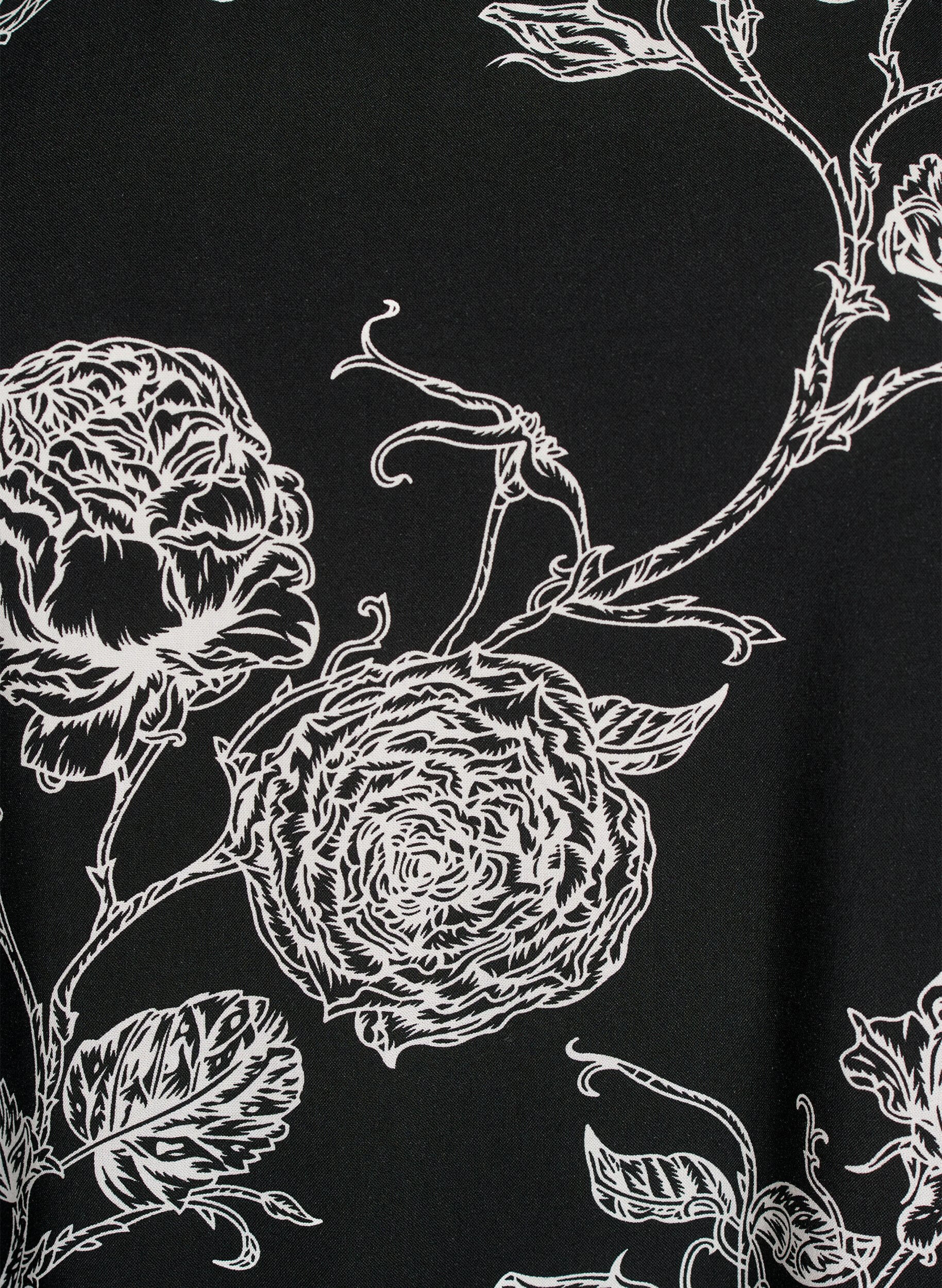 ZizzifashionViscose dress with cutline, Black, Packshot image number 2