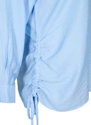 Viscose shirt with ruffle detail, Serenity, Packshot image number 3