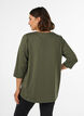 Sports top with 3/4 sleeves, Green, Model image number 2