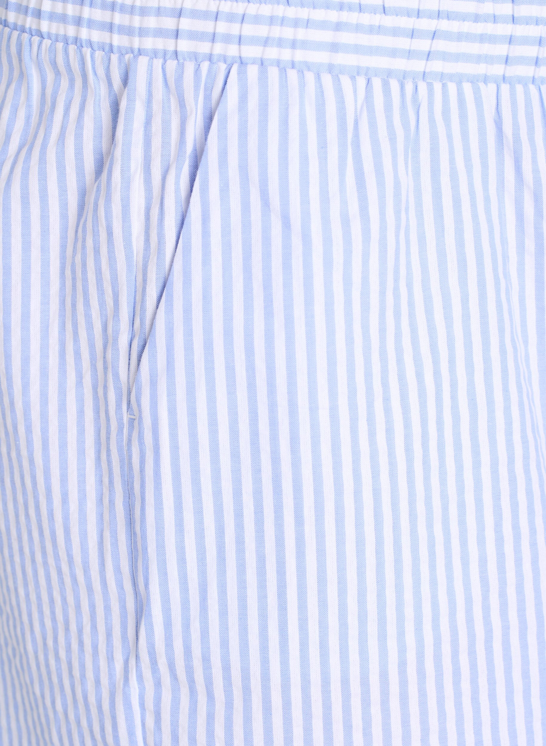 Zizzifashion FLASH - Striped Shorts with a high waist, Blue, Packshot image number 2