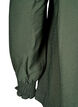 Blouse with ruffle collar, Green, Packshot image number 3
