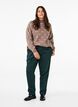 High-waisted trousers with straight legs, Green, Model image number 0