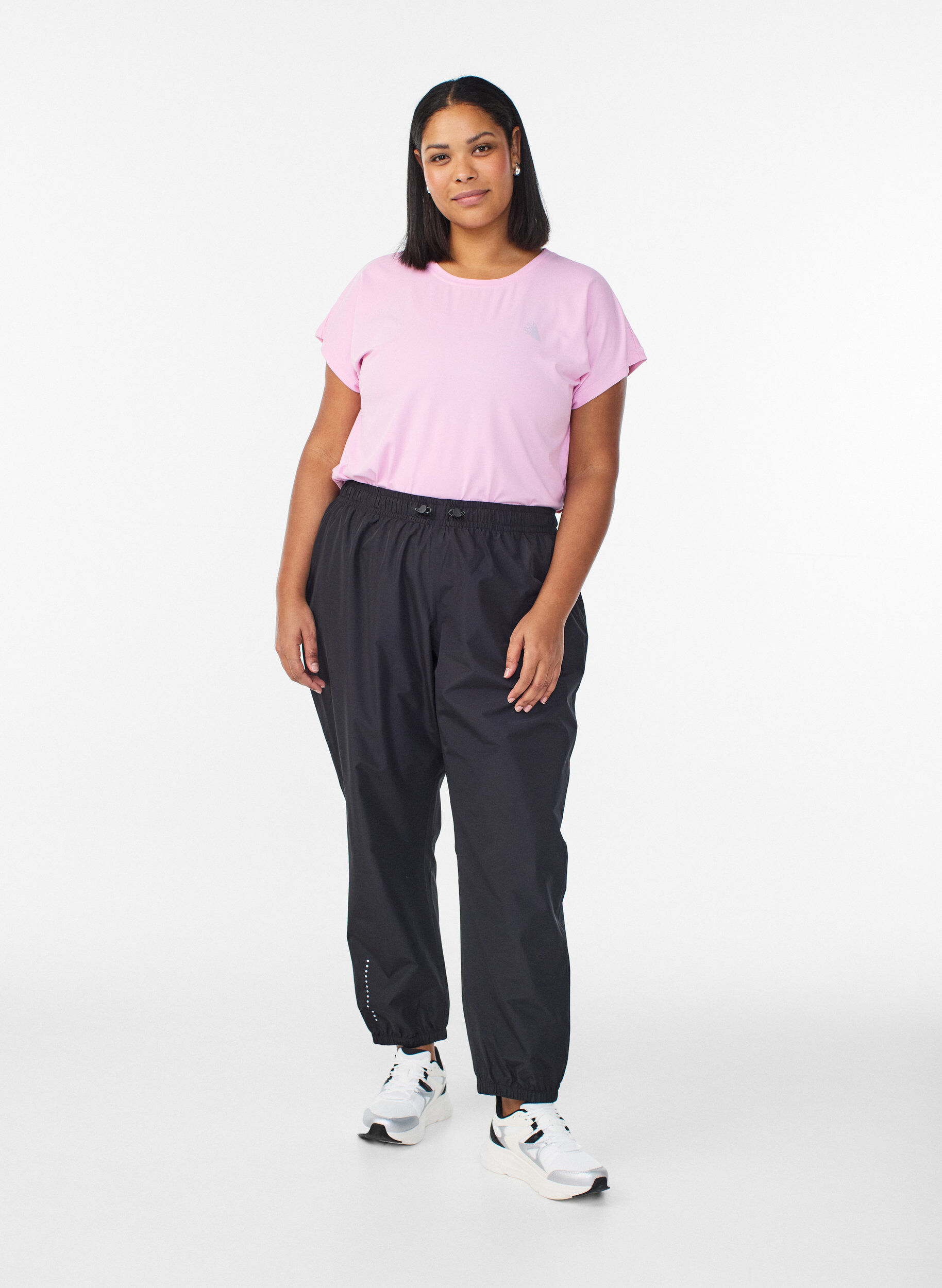 Zizzifashion Rain trousers with reflectors, Black, Model image number 1