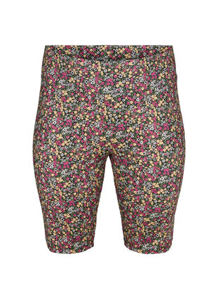 Plain-coloured bike shorts, Dusty Flower AOP, Packshot image number 0