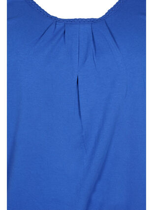 Short-sleeved cotton t-shirt, Dazzling Blue, Packshot image number 2