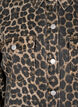 Long-sleeved denim dress with leopard print, Brown Leo AOP, Packshot image number 2