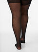 Push-up tights 50 denier with pattern, Black, Packshot image number 2
