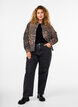 Canvas jacket with leopard print, Leo AOP, Model image number 2
