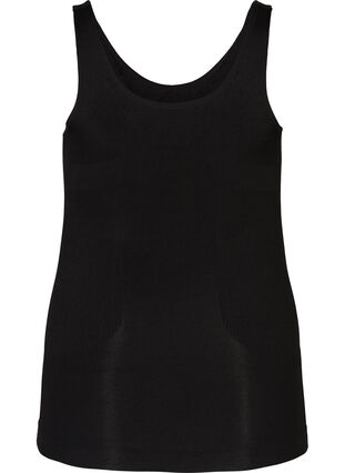Shapewear top with wide straps, Black, Packshot image number 1