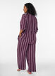 Loose pyjama bottoms with stripes, Dark Bordeaux, Model image number 2
