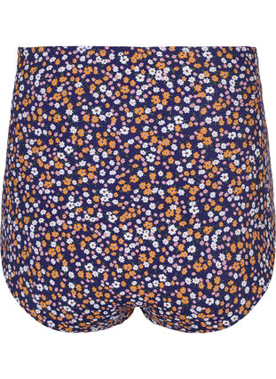 Floral bikini bottoms with an extra high waist, Clear Flower Print, Packshot image number 1