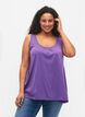 2-pack top in cotton blend, Deep Lavender/Black, Model image number 0