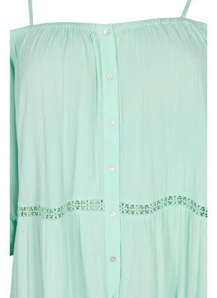 Beach tunic with off-shoulder, Brook Green, Packshot image number 2