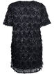Short dress with sequin fringes, Black, Packshot image number 1