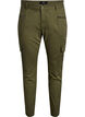 Slim fit trousers with cargo pockets, Green, Packshot image number 0