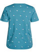 T-shirt in organic cotton with embroidered motifs, Blue, Packshot image number 1