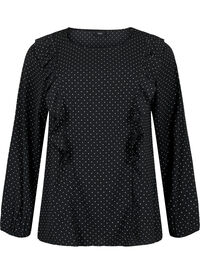 SHOCK PRICE - Long sleeved blouse with ruffles