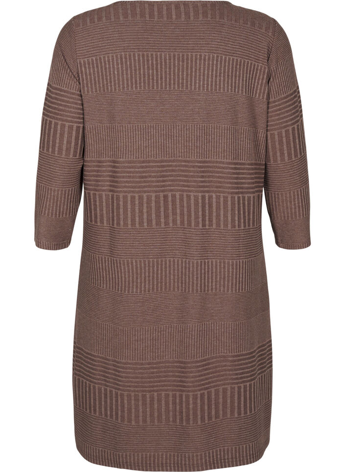 Dress with 3/4 sleeves and striped pattern, Ch. Martini Mel., Packshot image number 1