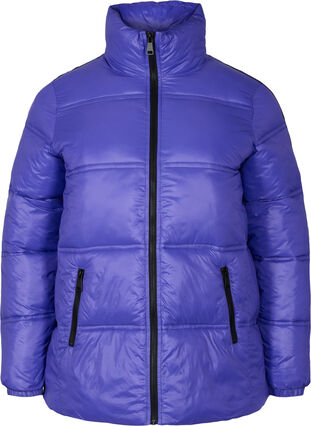 	 Short puffer jacket with zip, Ultra Violet, Packshot image number 0