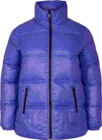 	 Short puffer jacket with zip