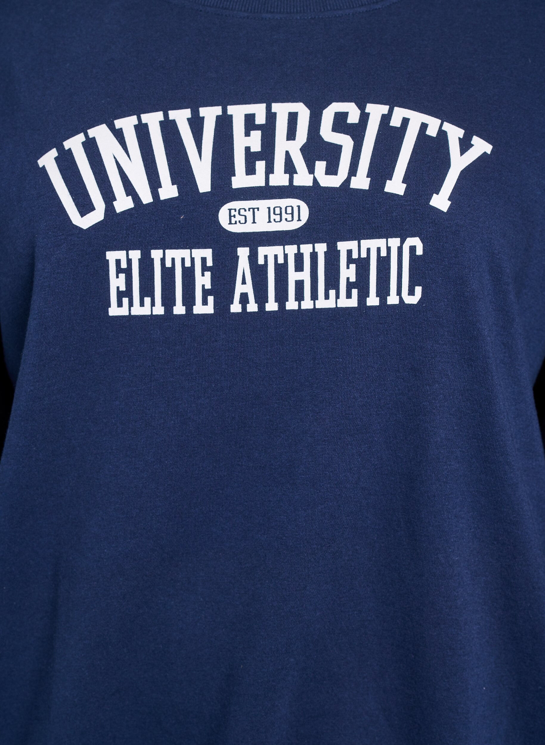 ZizzifashionSweatshirt with text print, Blue, Packshot image number 2