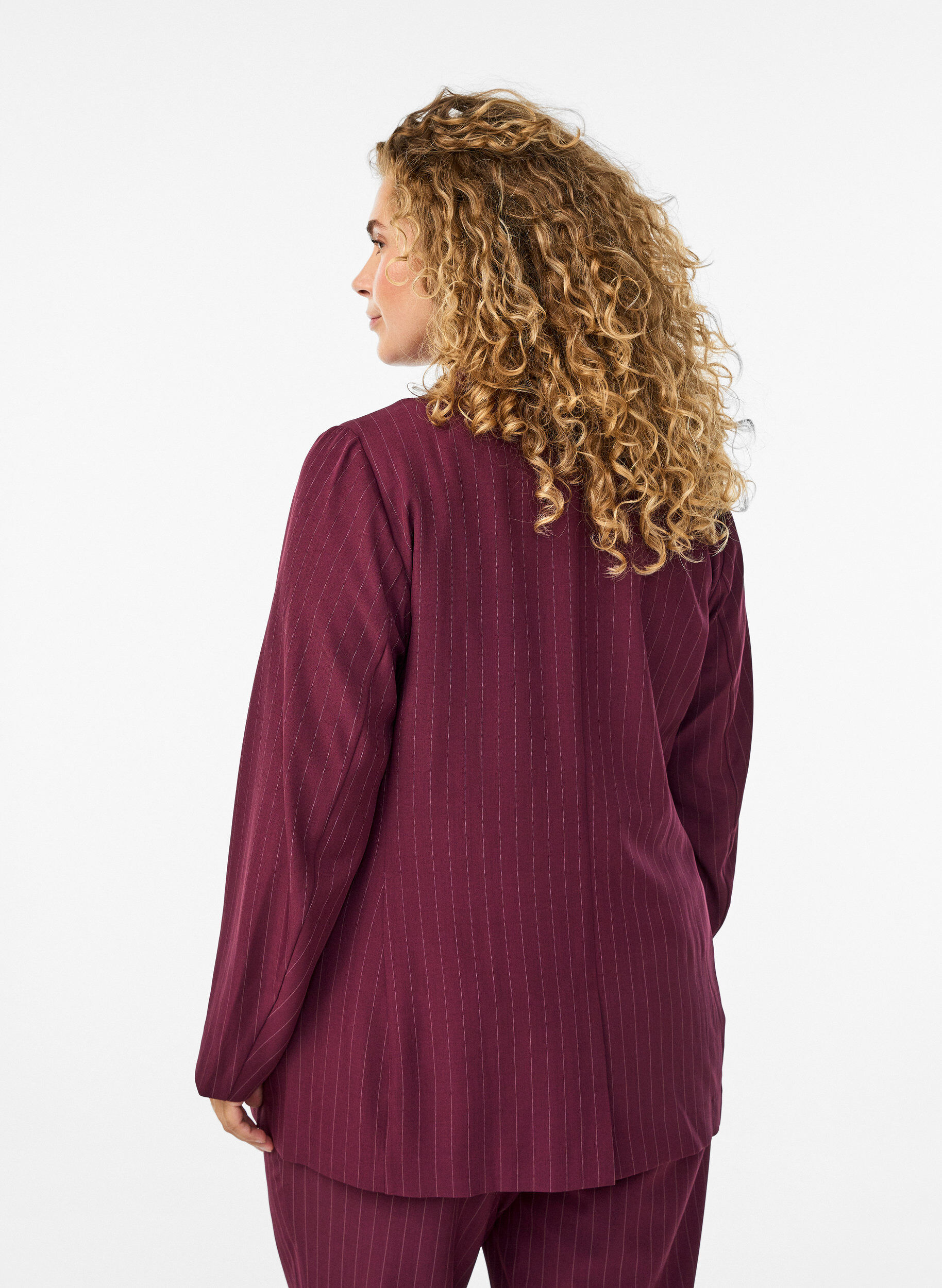 ZizzifashionBlazer with pockets and slits, Red, Model image number 2