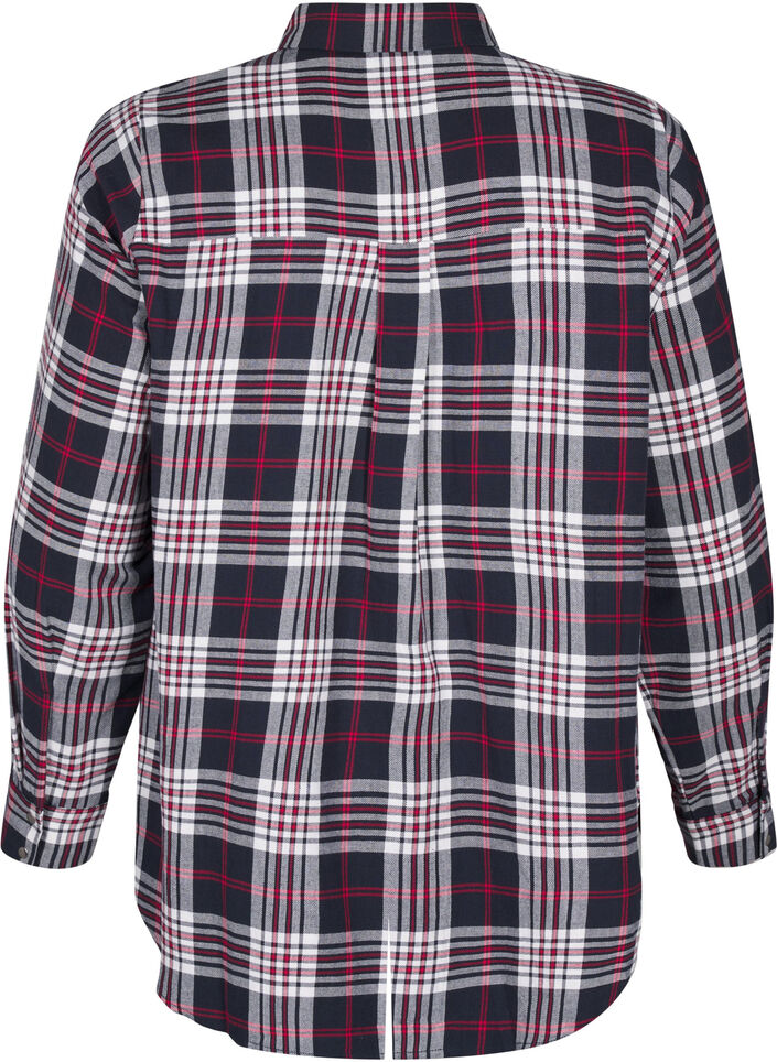 Checked shirt with long sleeves, Check, Packshot image number 1