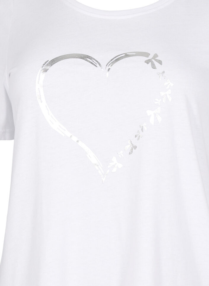 FLASH - T-shirt with motif, White, Packshot image number 2