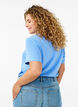 Basic cotton T-shirt with round neck, Light Blue, Model image number 2