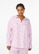 Nightshirt with stripes and hearts, Rose, Model image number 0