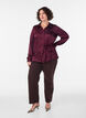 Shirt with a satin look and wrap effect, Red, Model image number 1