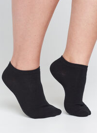 5-pack basic ankle socks, Black, Model