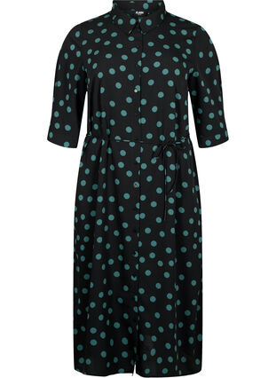 FLASH - Shirt dress with dots, Dot, Packshot image number 0