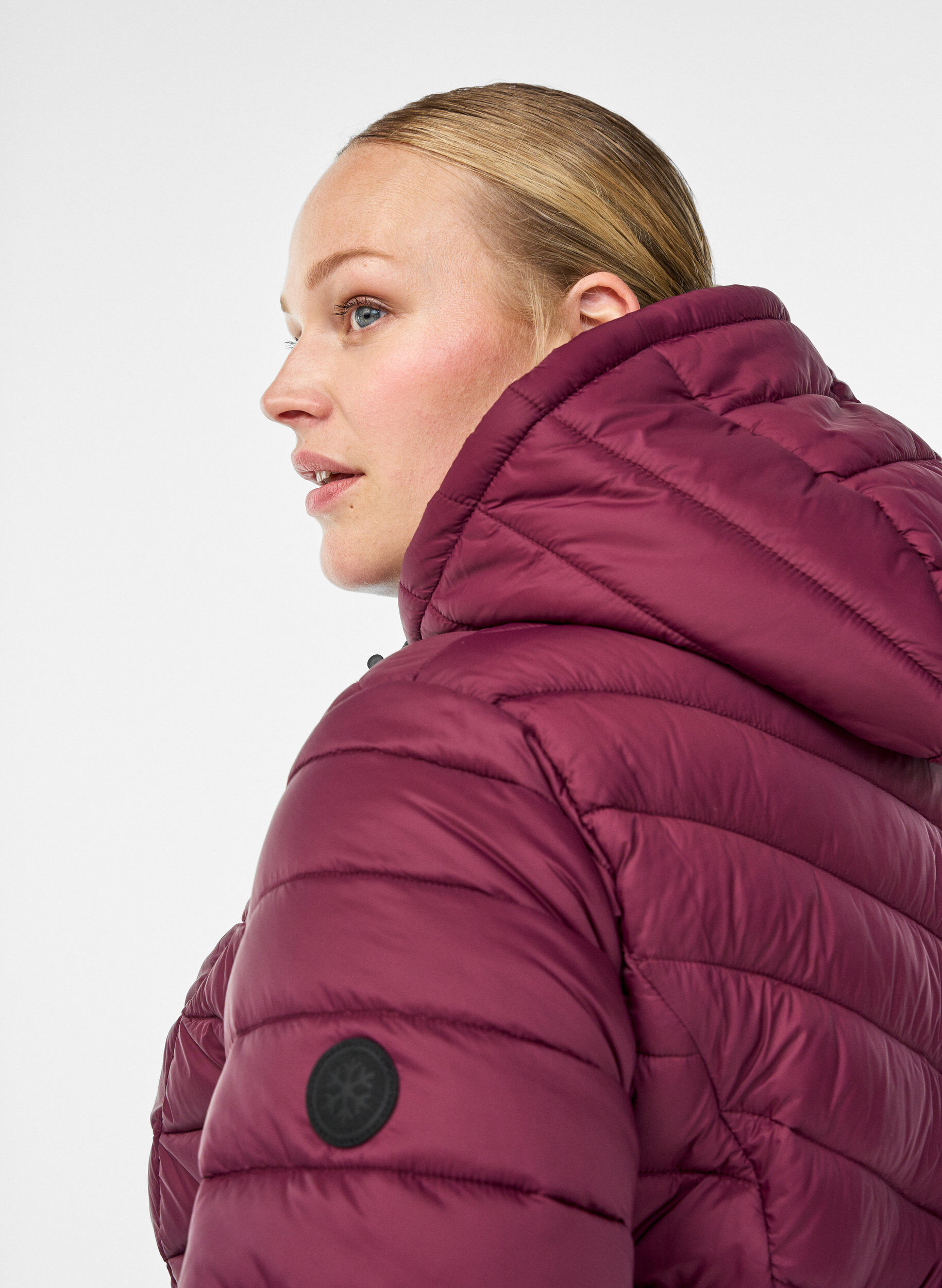ZizzifashionLightweight jacket with hood, Dark Bordeaux, Model image number 3