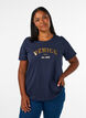T-shirt with motif, Blue, Model image number 0