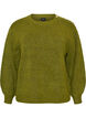 Knit blouse with button detail, Green, Packshot image number 0