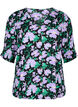 Viscose blouse with buttons, Black Small Flower, Packshot image number 0