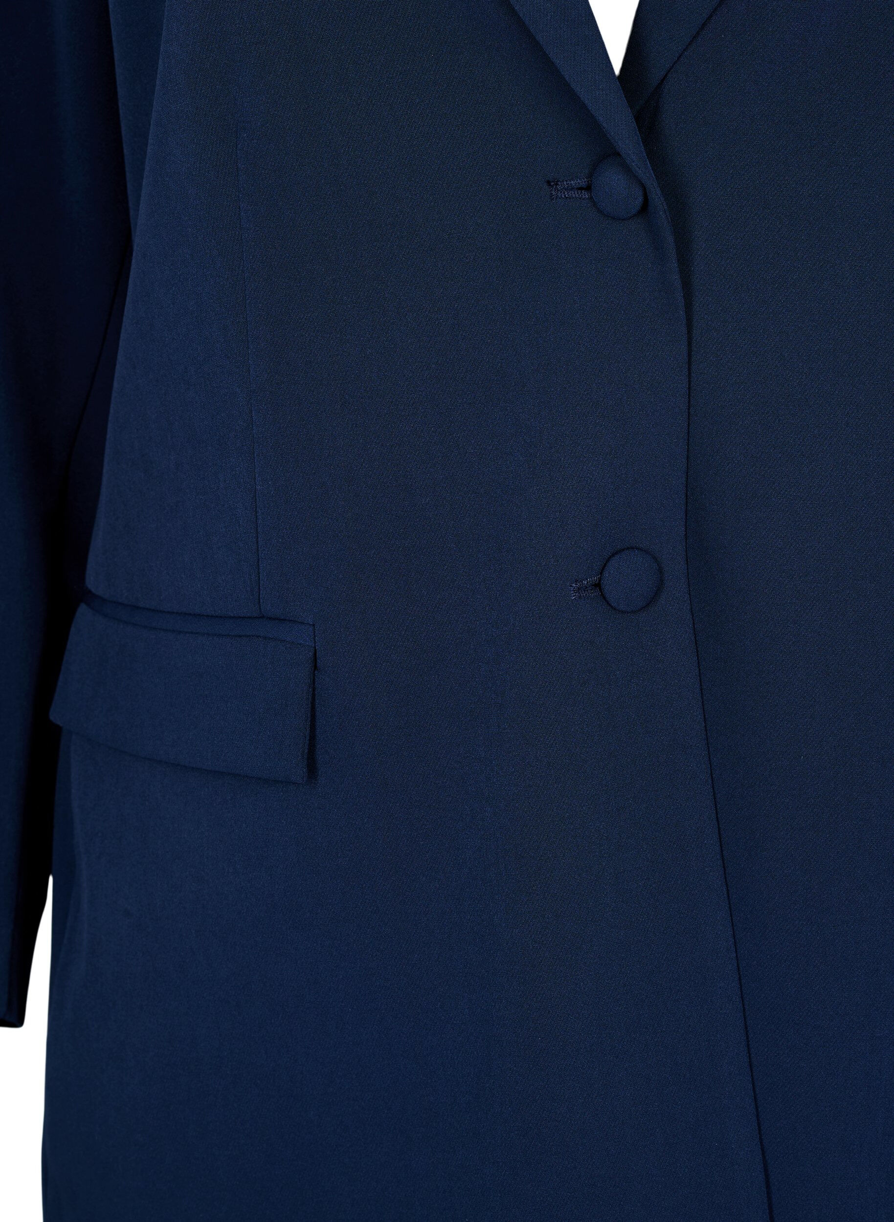 Zizzifashion Classic blazer with button closure, Blue, Packshot image number 2