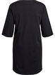 Nightdress in organic cotton with Christmas motif, Black, Packshot image number 1