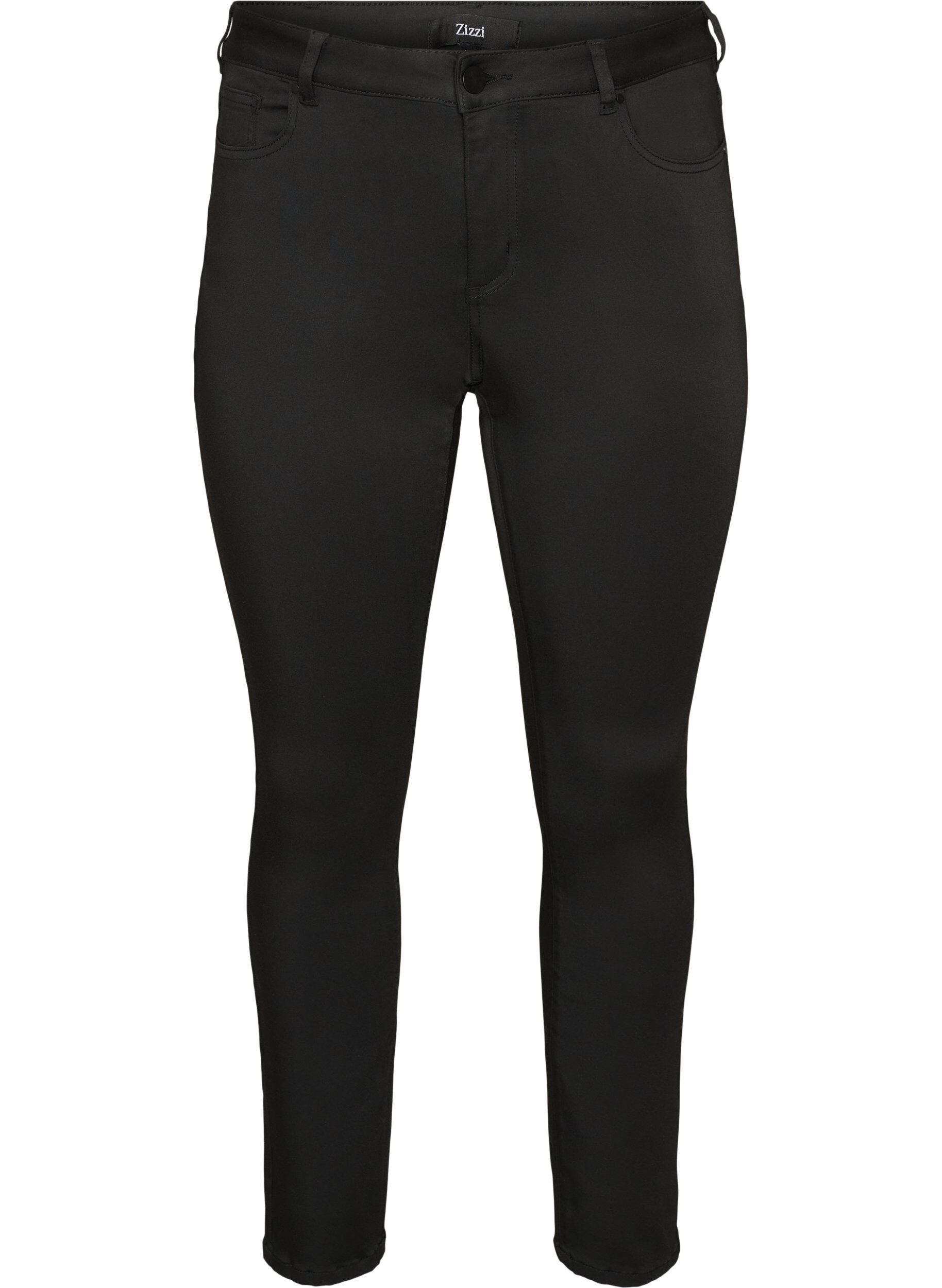 ZizzifashionEmily Stay Black jeans with regular waist, Black, Packshot image number 0