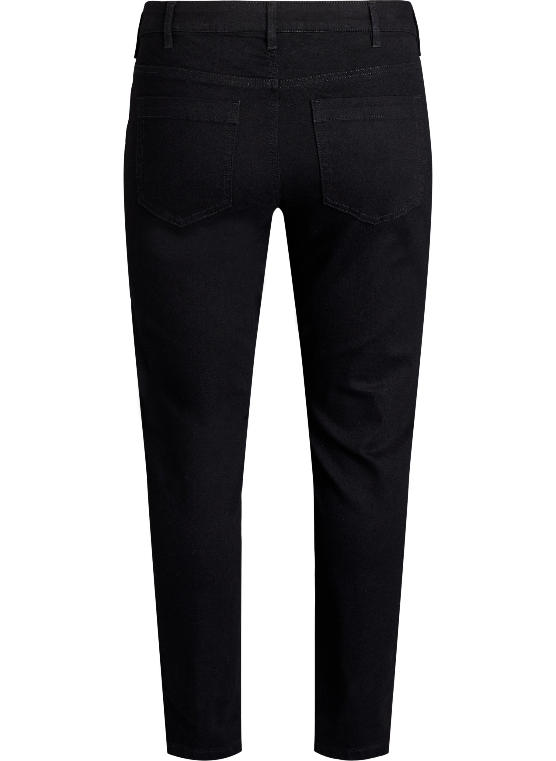 ZizzifashionSlim fit Emily jeans with regular waist, Black, Packshot image number 1