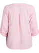 Blouse in cotton muslin with broderie anglaise, Rose, Packshot image number 1