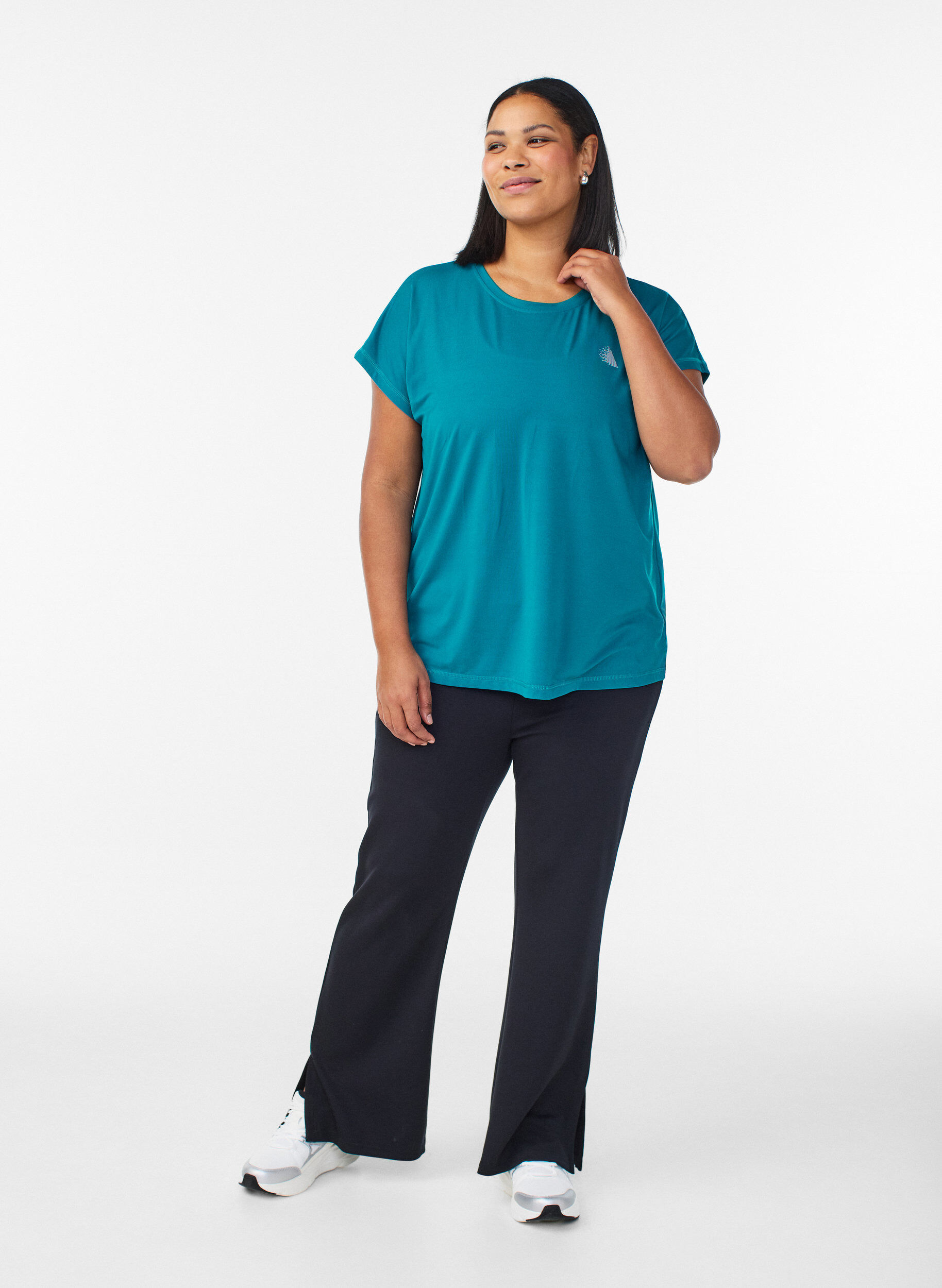 ZizzifashionSolid-coloured training T-shirt, Green, Model image number 1