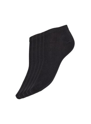 5-pack basic ankle socks, Black, Packshot image number 0