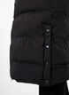 Long puffer winter coat with hood, Black, Model image number 3