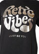 Organic cotton graphic T-shirt, Black, Packshot image number 2