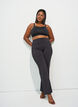 Flared training trousers with high waist, Black, Model image number 1